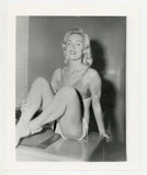 Tall Leggy Blonde 1950 Long Legs Busty Buxom 5x4 Original Pinup Photo Q8997