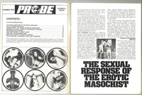 Probe V1#1 Early Fetish Pictorial 1972 Jamie Gillis, Tina Russell 100pgs Female BDSM Domination, Eros Goldstripe M30862