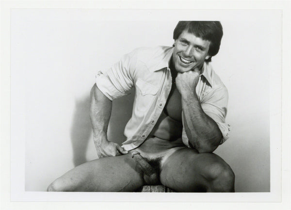 Teddy Garr 1980 Muscular Flirt Tan Lines Colt Studio Jim French 5x7 Beefcake Gay Photo J13294