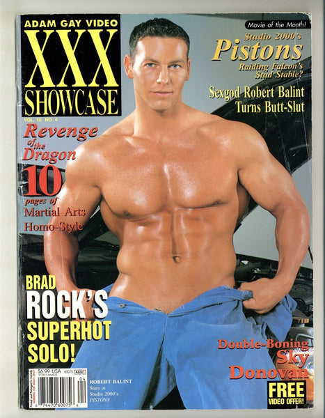 Adam Gay Video XXX Showcase 2002 Brad Rock, Johnny Brosnan 84pgs Sky Donovan Gay Magazine M31006