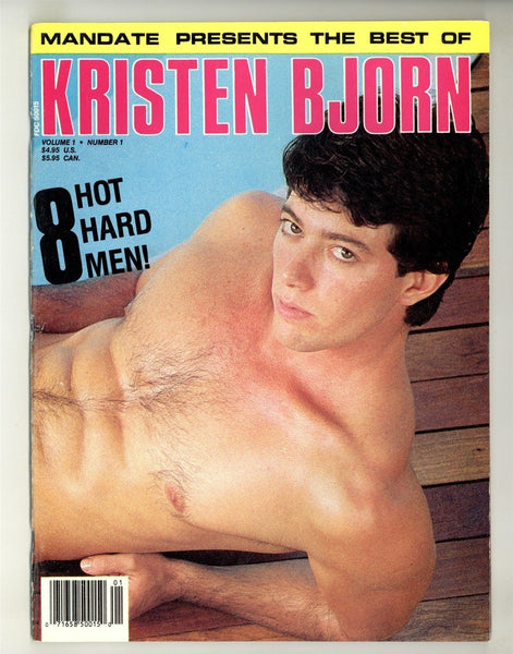 Kristen Bjorn V1#1 Mandate 1986 Eight Hot Hunks Pinups 64pgs Gay Magazine M31003