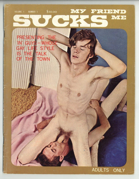 My Friend Sucks Me V1#1 Vintage Gay Pictorial 1978 Leather Erotica 48pgs RM Productions Magazine M30852