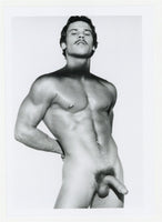 Mario Garza 1980 Muscular Buff Beefcake Moustache Jim French/Colt Studios 5x7 Original Gay Physique Photo J13297