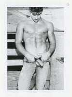 Mario Garza 1980 Hairy Muscular Well Endowed Hunk Jeans Jim French/Colt Studios 5x7 Gay Physique Photo J13299