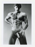 Mario Garza 1980 Moustache Hairy Muscular Well Endowed Hunk Jim French/Colt Studios 5x7 Gay Physique Photo J13981