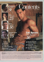 Advocate Men 1994 Zak Spears, Chip Daniels, Benjamin Taylor 90pgs Vintage Gay Pinup Magazine M30567