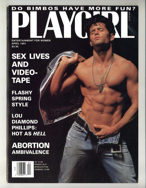 Playgirl 1991 Don Masters, Peter Romero, Lou Diamond Phillips 100pgs , Gay Magazine M31296