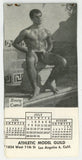 Athletic Model Guild 1968 Calendar Bob Mizer AMG Studios, Los Angeles Q10133