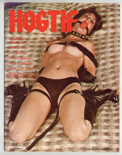 Hogtie V3#10 Submissive Female Sex Slaves 1979 Bondage Erotica 56pgs HOM House of Milan M31536