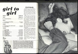 Girl To Girl V1#1 Vintage Lesbian Erotica 1969 All Girl Female Porn Magazine 64pgs Jaybird-Parliament Pub. M31552