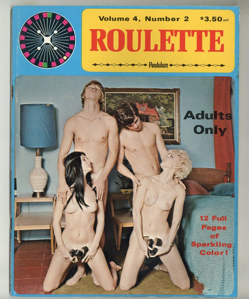 Roulette V4#2 Vintage Hippie Porn Magazine 1970 Ed Wood Jr. 60pgs Calga Pendulum Publ. M31562