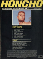 Honcho 1986 Kristen Bjorn, Naakkve 98pgs Modernismo Publications Gay Hunks Magazine M31722