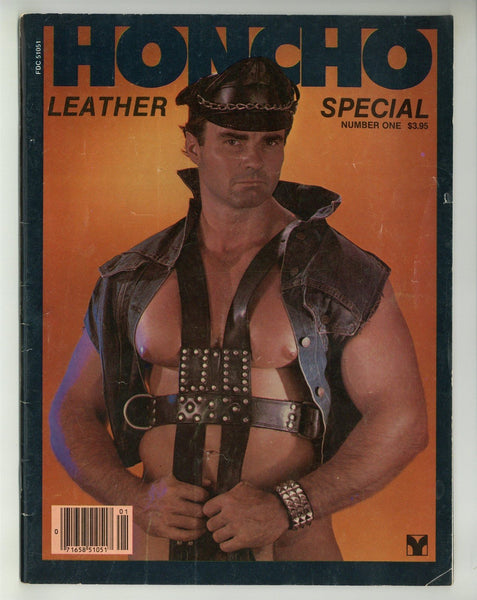 Honcho #1 Leather Special 1982 Zeus, Colt, Rod Kasnar, Vito Cesari, Mark Rutter 48pgs Modernismo Gay Magazine M31726