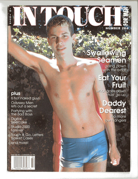 In Touch 2001 Justin Roxx, John Daniels, Justin Priestly 84pgs Gay Magazine M31771