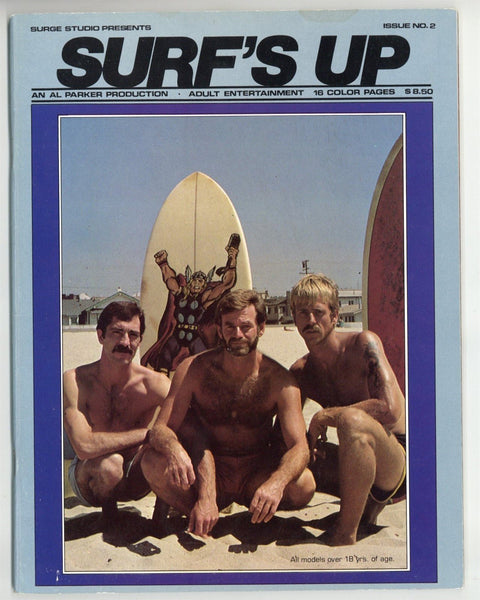 Surf's Up V1#2 Gay Surfing Pulp Pictorial 1977 Thor Superhero Surfboard Cover 48pgs Surge Studio M31519A