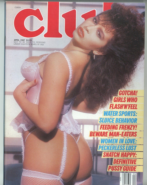 Club Magazine 1987 Blondi Bee, Keisha, Bill Ward 100pgs Adult Film Stars Fiona Press M32000B