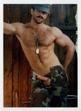 Steve Kelso Military Camo Beefcake 1994 Colt Studio Hairy Teddy Bear 5x7 Jim French Gay Nude Photo J13576