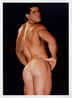 Tony Ganz 1995 Colt 5x7 Flirty Hunk Tan Bubble Butt Jim French Gay Physique Beefcake Nude Photo J13580