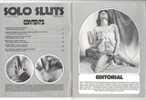 Solo Sluts V4#4 Solo Female Masturbation 1977 Fingers, Toys, Dildos, Vibrators 56pgs Maverick Pub. M31804