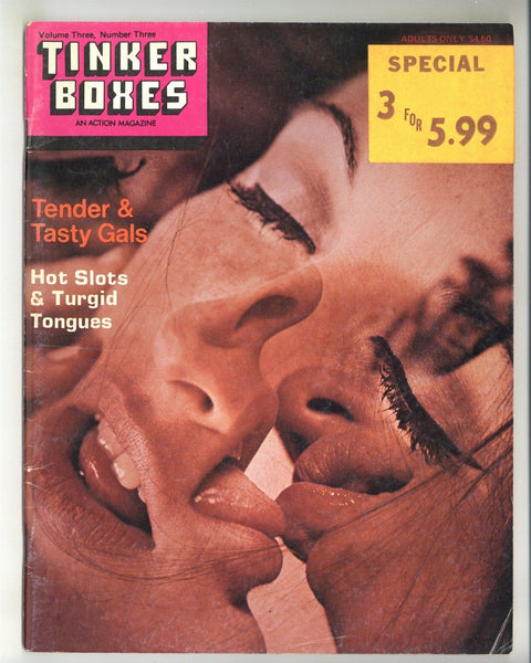 Tinker Boxes V3#3 Vintage Lesbian Pictorial Pulp 1980 Lez Sex Magazine 48pgs Love Publishing Company M31819