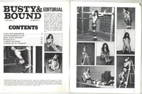 Busty & Bound V1#6 Vintage Female Bondage Magazine 1978 Roped Women In Stockings 48pgs Rosslyn News M31908