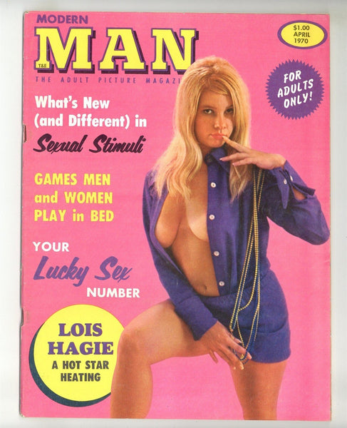 Modern Man V20#4 Lois Hagie 1970 Vintage Female Pinup Magazine 70pgs Publishers Development Corp M35074