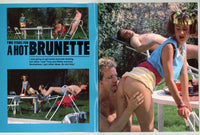 Two Studs For A Hot Brunette V1#1 Double Penetration 1990 Anal DP Sex 32pgs Gourmet Editions Magazine M31964