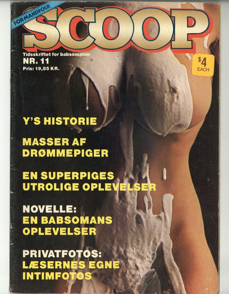 Scoop Magazine #11 Candy Samples, Gerri Reeves, Bodel Hansen, Tami Roche, Chesty Morgan 1980 Big Boobs Girls 64pgs Denmark M35259