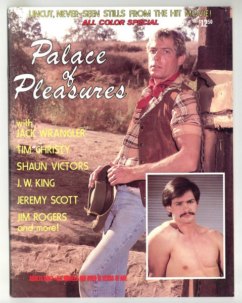 Palace Of Pleasures V1#1 Jack Wrangler, Tim Christy 1981 Gay Western Porn Film 32pgs Franklin Prod. M32002