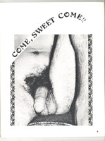 Come, Sweet Come! V1#1 Illustrated Homosexual Pulp Fiction Novel 1973 Gay Erotica 44pgs Classic Publ. M32015