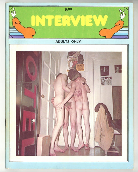 Interview V1#1 Gay Office Sex Pulp Pictorial 1974 Homoerotic Magazine 48pgs Le Salon Studio, San Francisco M32037