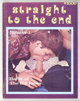 Straight To The End V1#1 Gay Sex Pictorial Novel 1976 Big Dick Battles 48pg Classic Publ. M32040