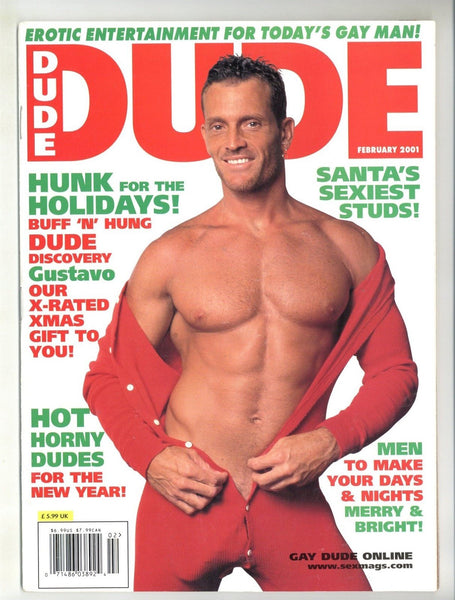 Dude 2001 Brad King, Falcon Studio 82pgs Dugent Corp Gay Hunks Pinup Magazine M32074