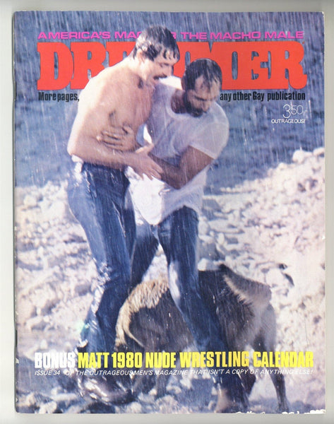 Drummer #33 John Preston 1980 Hairy Beefcakes 88pgs Bonus Wrestling Calendar Alternate Pub Gay Magazine M32078