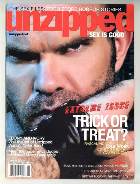 Unzipped 2006 Crash Williams, Cole Ryder 82pgs SpecPub Gay Pinup Magazine M32117