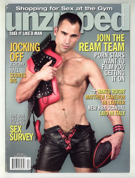 Unzipped 2009 Jeremy Hall, Matthew Cameron 74pgs SpecPub Inc Gay Pinup Magazine M32123