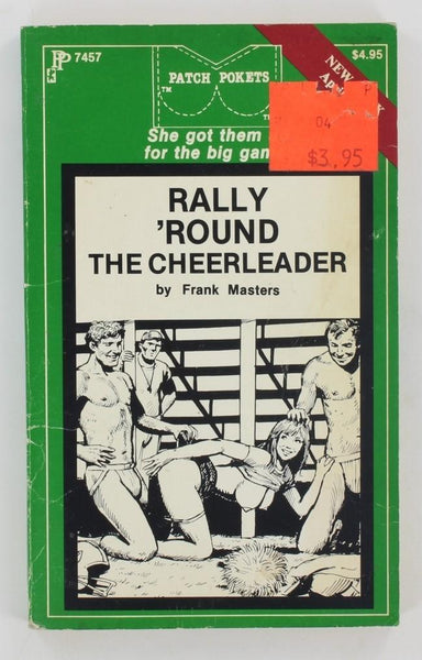 Rally 'Round The Cheerleader by Frank Masters 1987 Collegiate Erotic Smut Novel 151pgs Greenleaf Classics PP7457 Patch Pockets PB604