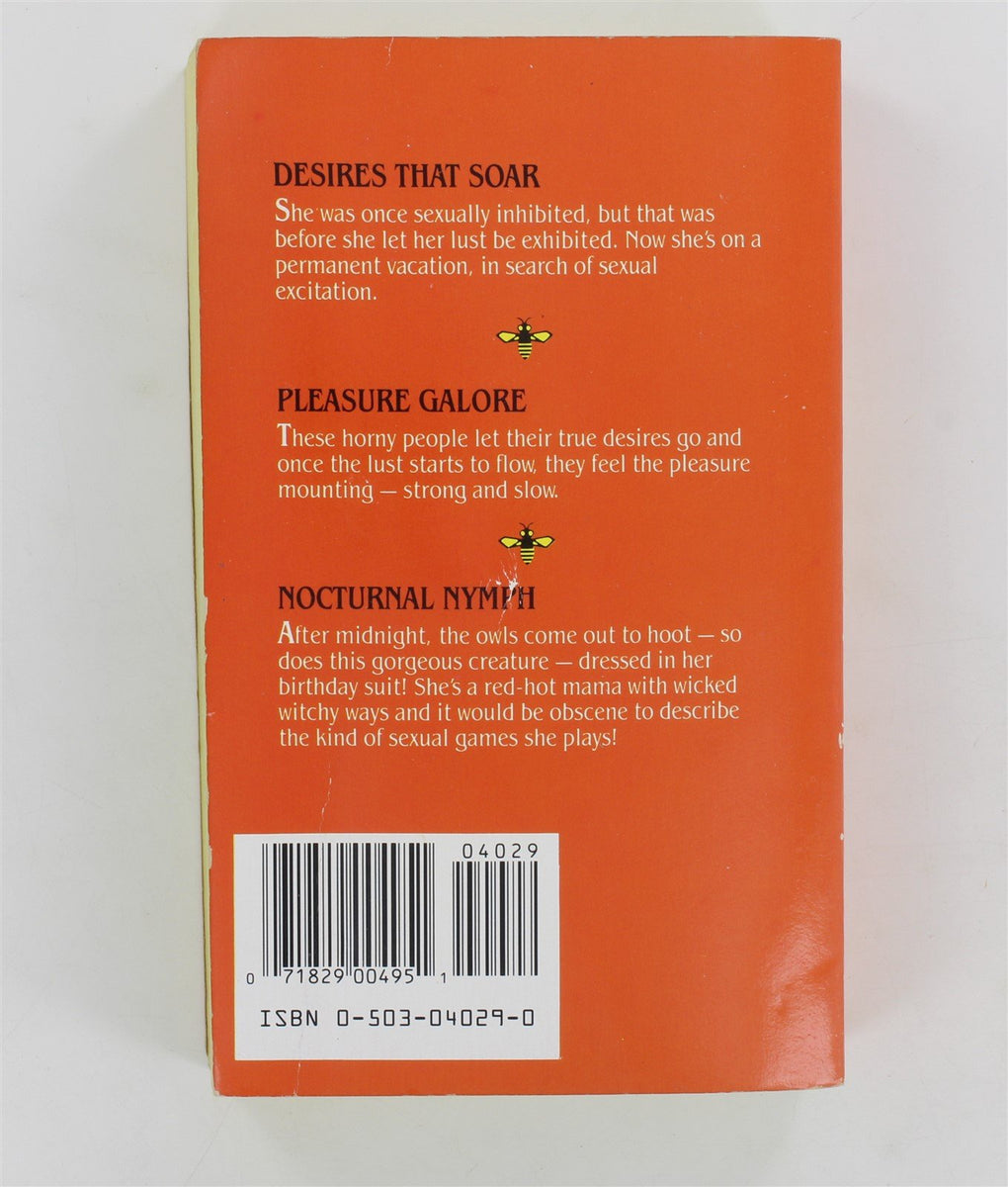 Desires That Soar, Pleasure Galore, Nocturnal Nymph 1985 Beeline Books ...