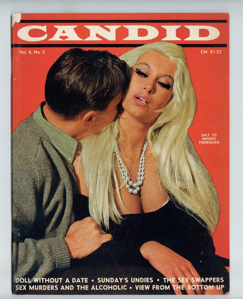 Candid V8#5 Elmer Batters 1965 Raunchy Girlie Smut Magazine 72pgs Sari Publishing M36339