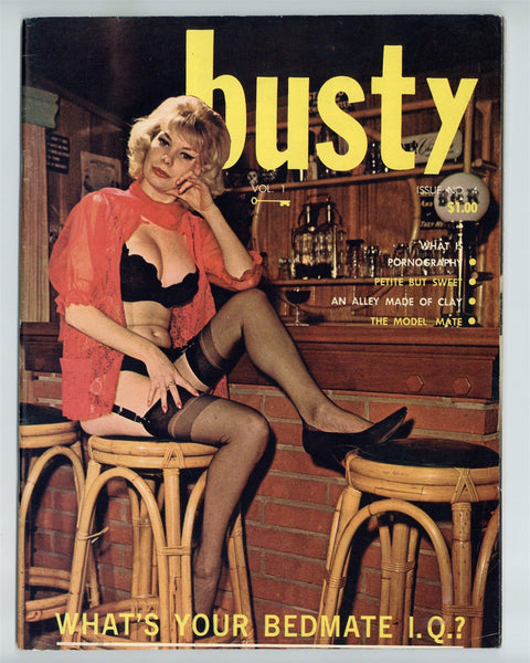 Busty V1#4 Trashy Women Bouffant Hair 1960 Vintage Smut 72pgs Sari Publ. Pinup Magazine M36391