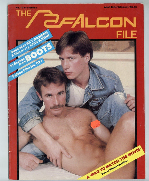 Falcon File #13 Sky Dawson, Kristen Bjorn, 1982 Gay Sex Magazine 48pgs Falcon Studios M32705