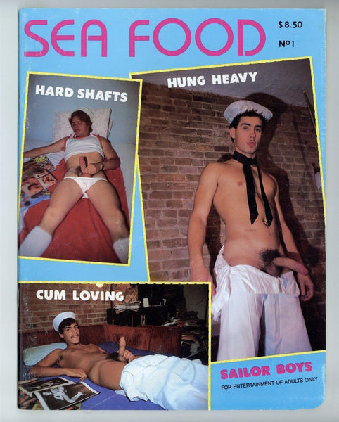 Sea Food V1#1 Navy Sailors Gay Magazine 1980 Asian Men In Naval Uniform 48pgs Victor Of New York, Star Dist. M37171