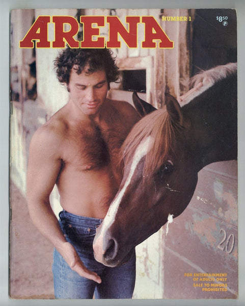 Arena V1#1 Arena Studio's Premiere Issue 1978 Romantic Homoerotic Pictorial 60pgs Gay Pinup Magazine, Arena Publications M32714