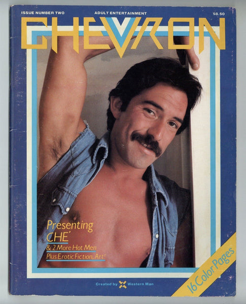 Chevron V1#2 Fred Bisonnes Photography 1979 Gay Pinup Magazine 48pgs Western Man / Le Salon Publishing M32716