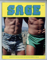 Sage V1#1 Vintage Gay Physique Erotica 1979 Lustful Homoerotica 48pgs Mustang Studios Magazine M32738