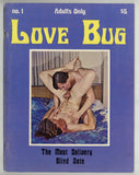 Love Bug V1#1 Hippie Gay Pulp Fiction Pictorial 1972 Bawdy Homosexual Erotica 48pgs Acme Press, San Francisco M32332