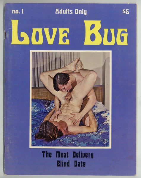 Love Bug V1#1 Hippie Gay Pulp Fiction Pictorial 1972 Bawdy Homosexual Erotica 48pgs Acme Press, San Francisco M32332