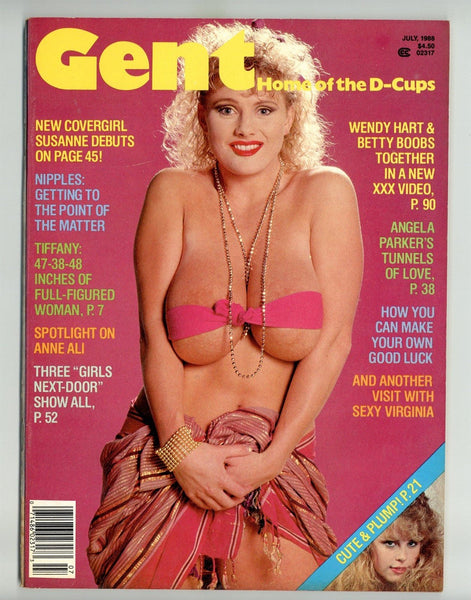 Gent 1988 Ann Ali, Wendy Hart, Betty Boobs, Angela Parker 100pgs Big Boobs Magazine, Dugent Publ M33162