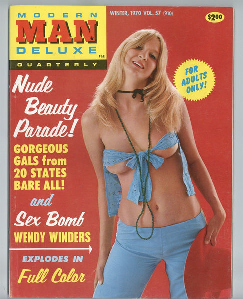 Modern Man Deluxe Quarterly 1970 V57 Windy Winders, Linda Newell, Lynn Taylor 88pgs Publishers Dev NM High Grade Magazine M33402