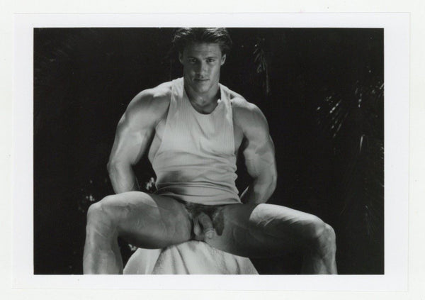 Sexy Smoldering Stare Hunk Colt Studio Model Original 1985 Jim French 5x7 Gay Beefcake Photo J13706